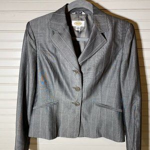 Talbots Light Gray Pinstripe Suit Coat Size 4